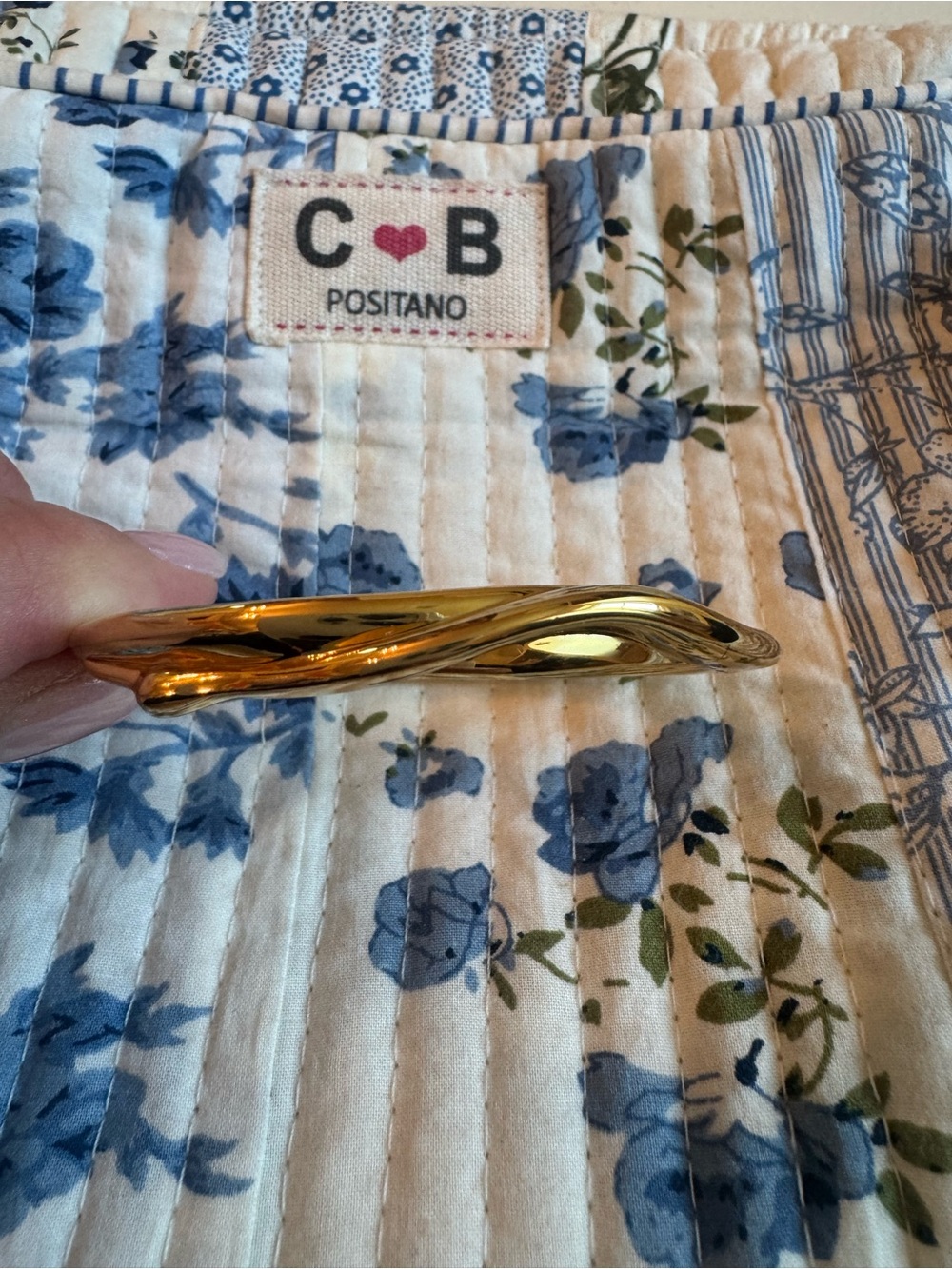 Jenny Bird Gold Twisted Bangle - Picture 2 of 9